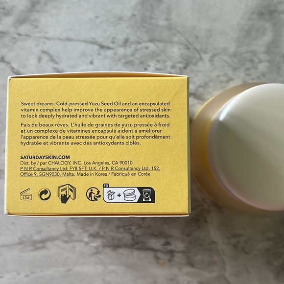 NWT Saturday Skin Yuzu Vitamin C sleep mask - Picture 6 of 6